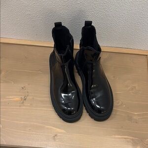 Zara Black Heeled Boots